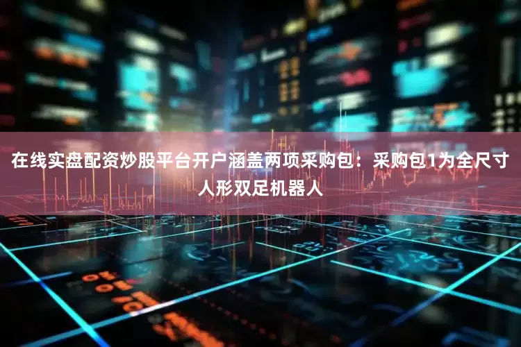 在线实盘配资炒股平台开户涵盖两项采购包：采购包1为全尺寸人形双足机器人